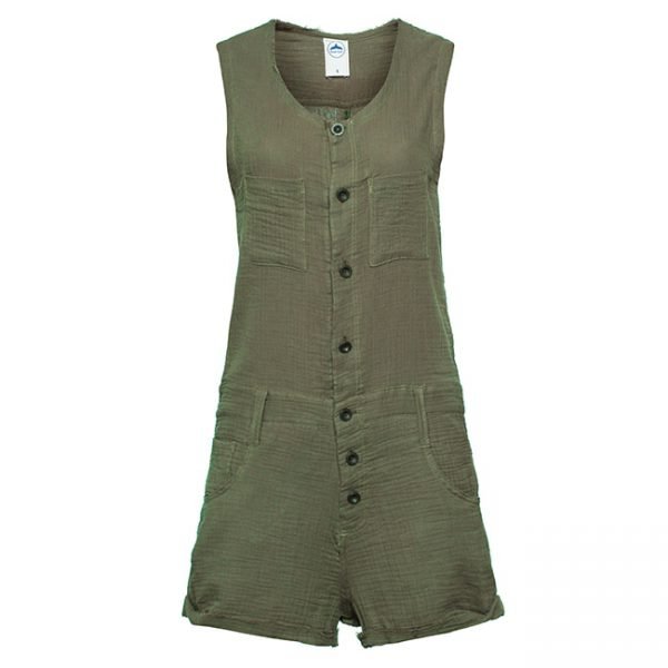 Muslin Short Jumpsuit-0