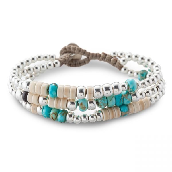 Turquoise & sand Bracelet-0