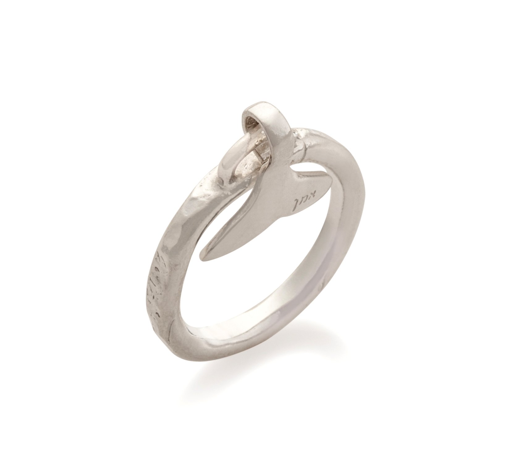 Whale Tail Pendant Ring