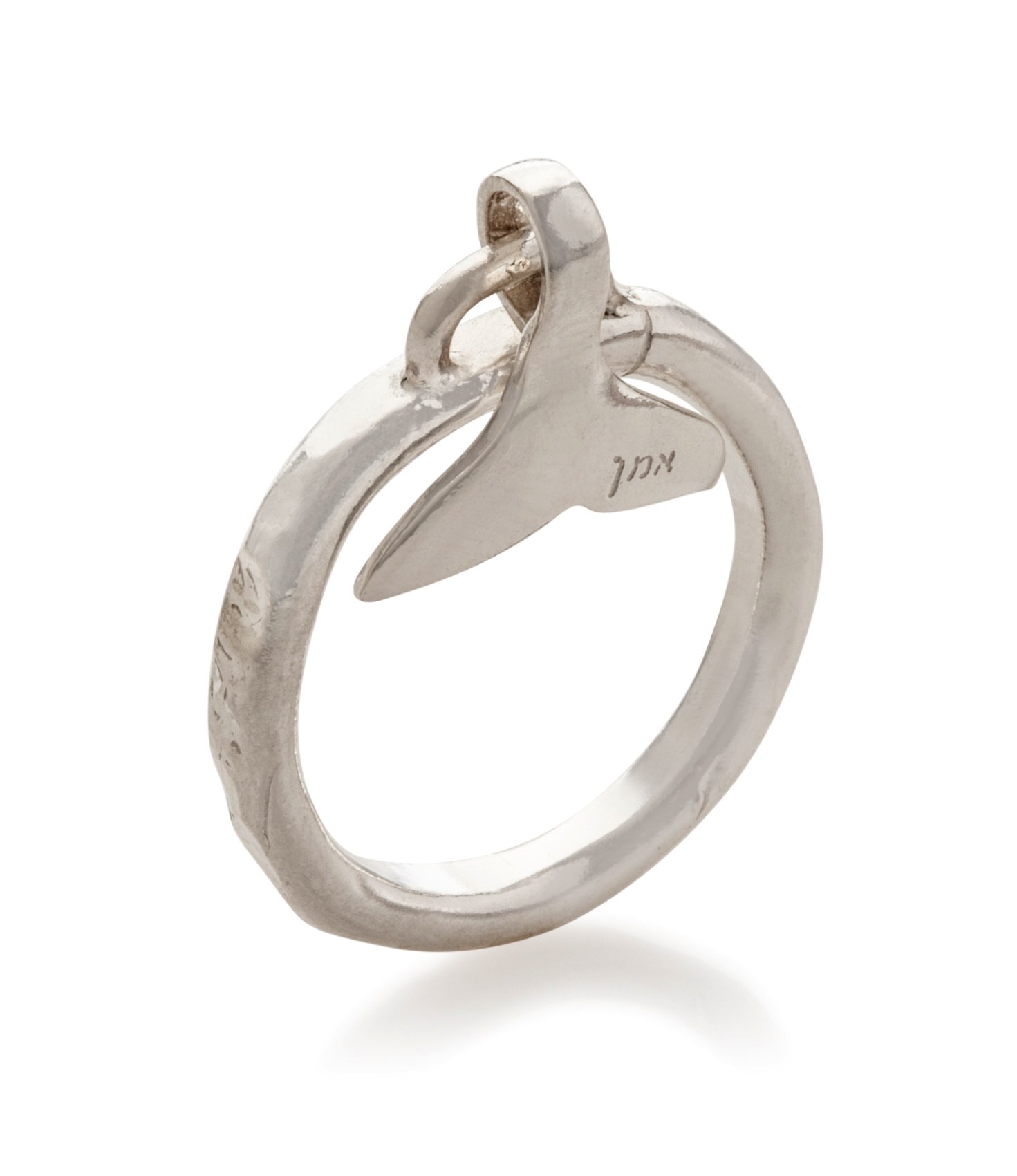 Whale Tail Pendant Ring