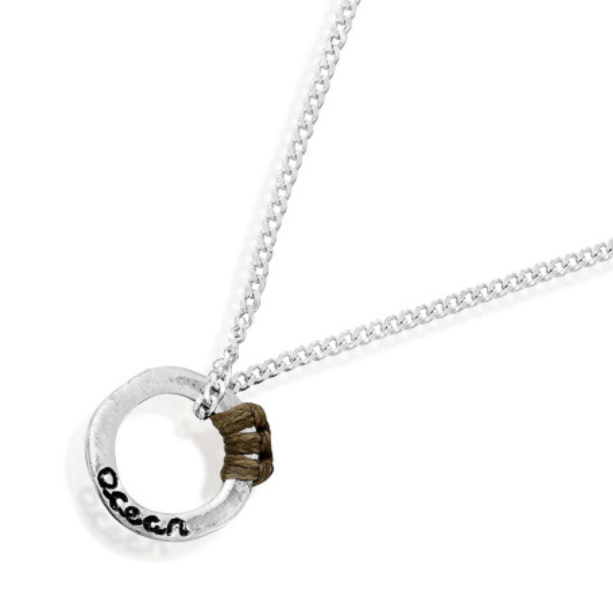 Ocean circle necklace