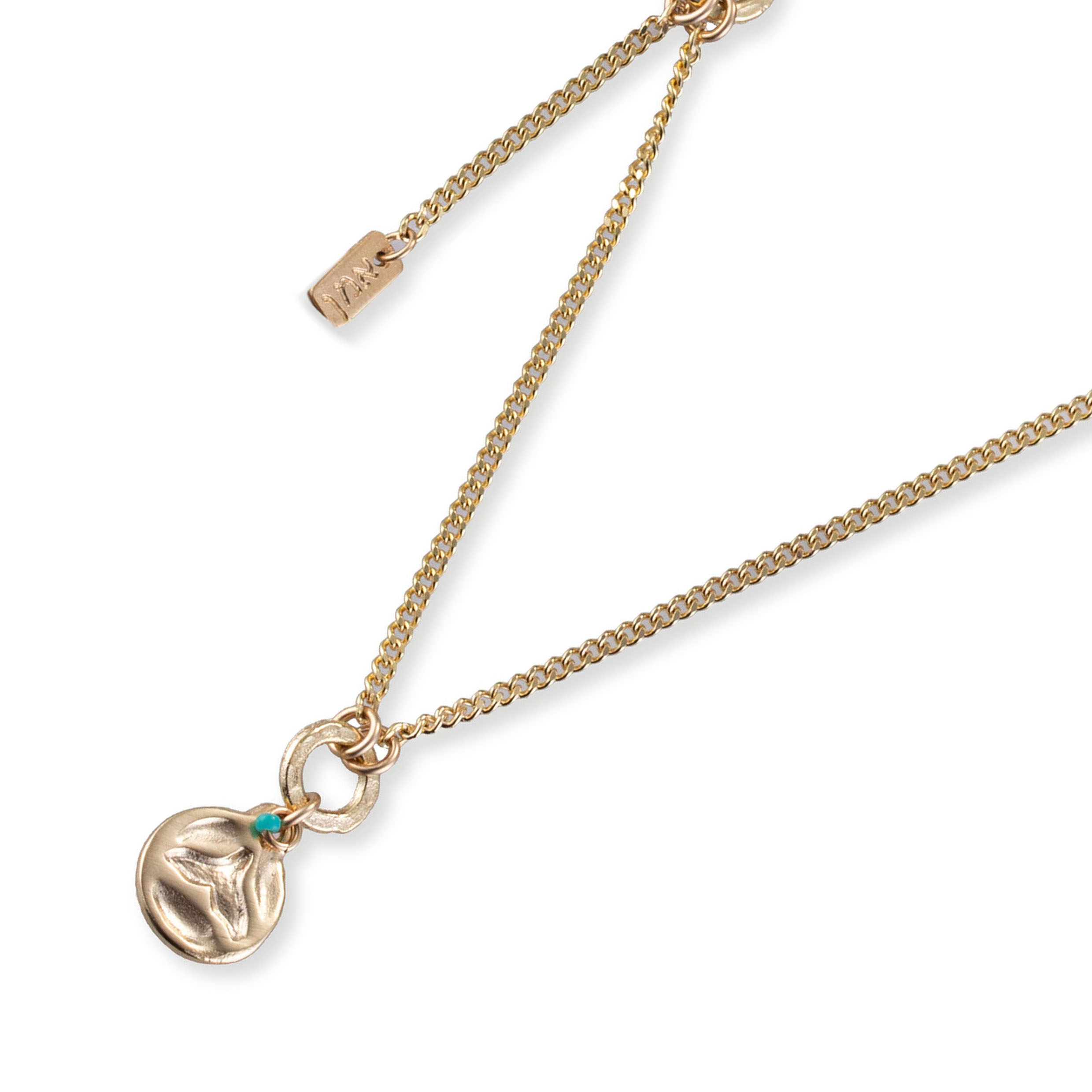 Whale Tail Circle + Amen Necklace