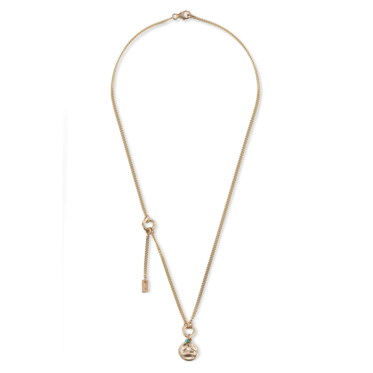 Whale Tail Circle + Amen Necklace