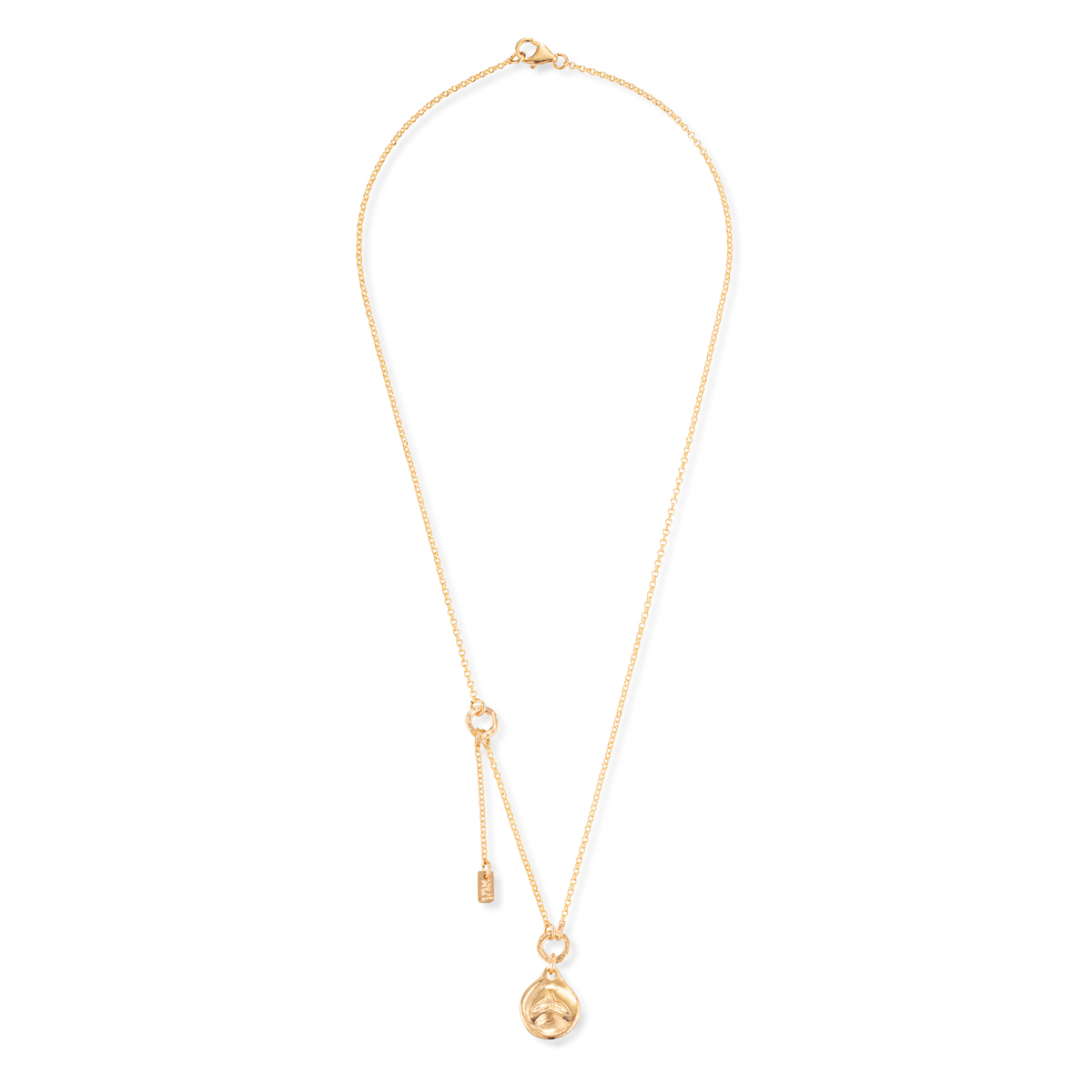 Whale Tail Circle + Amen Necklace
