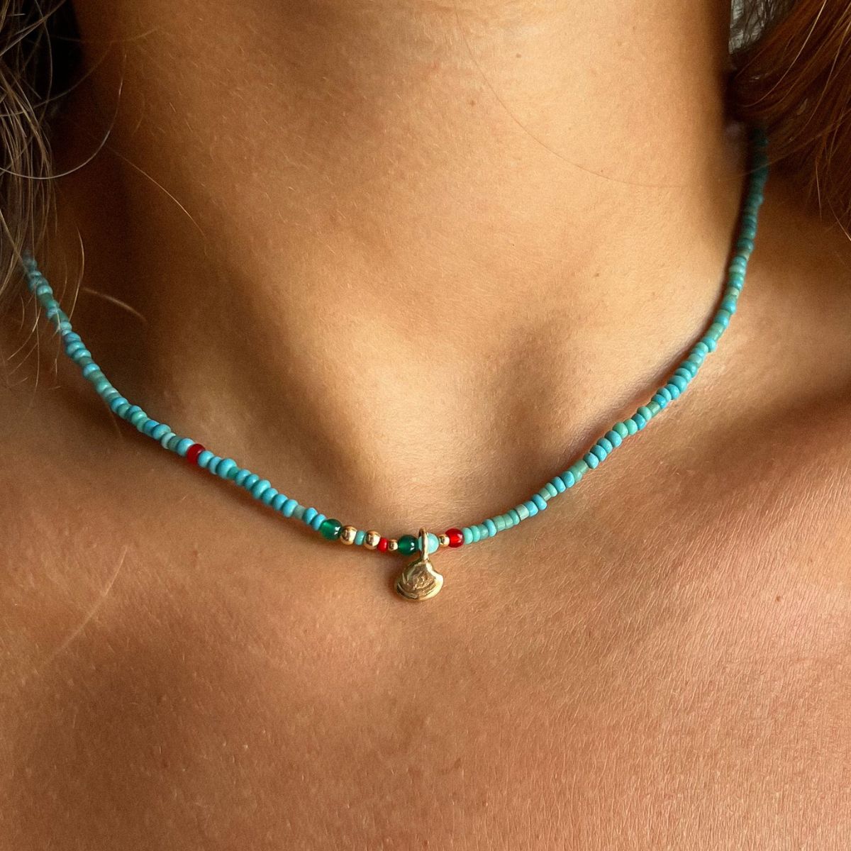 Mini Shell Turquoise Venus Necklace