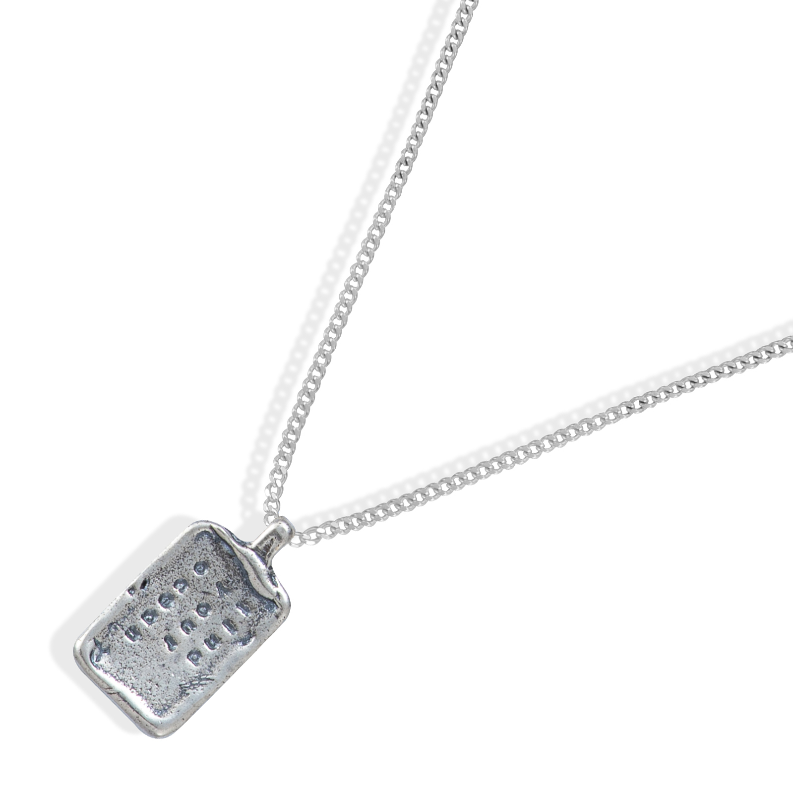 Rectangle FYO stamp necklace