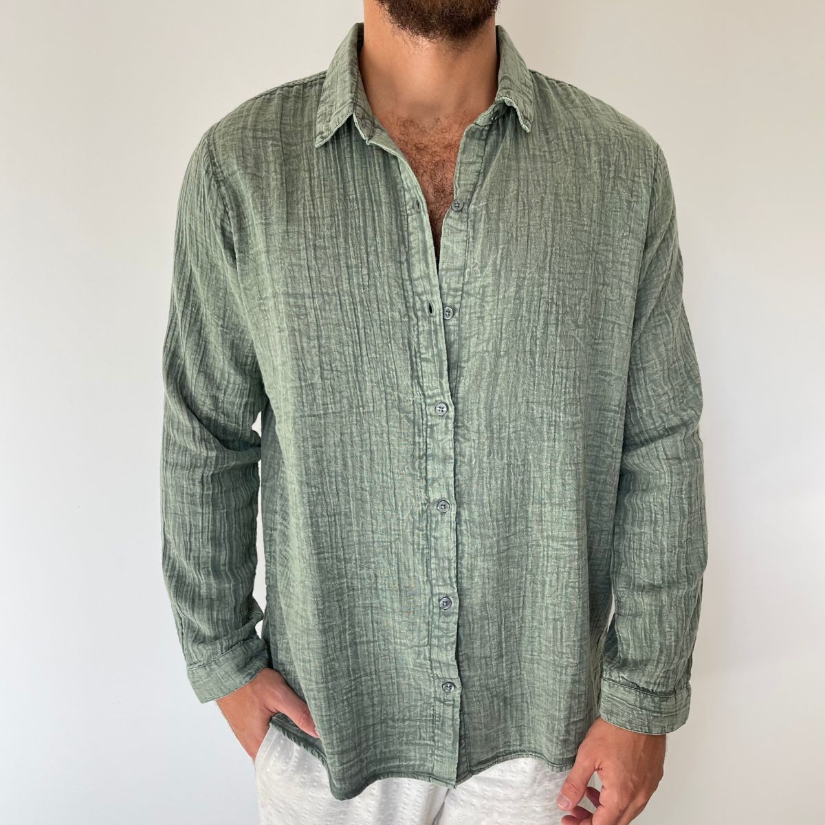 Unisex SENSEA Button Up Shirt