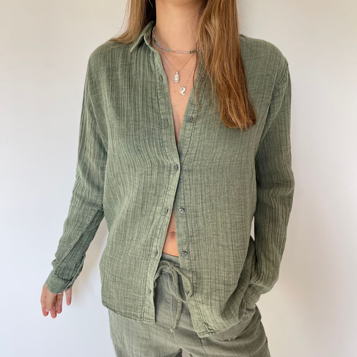 Unisex SENSEA Button Up Shirt