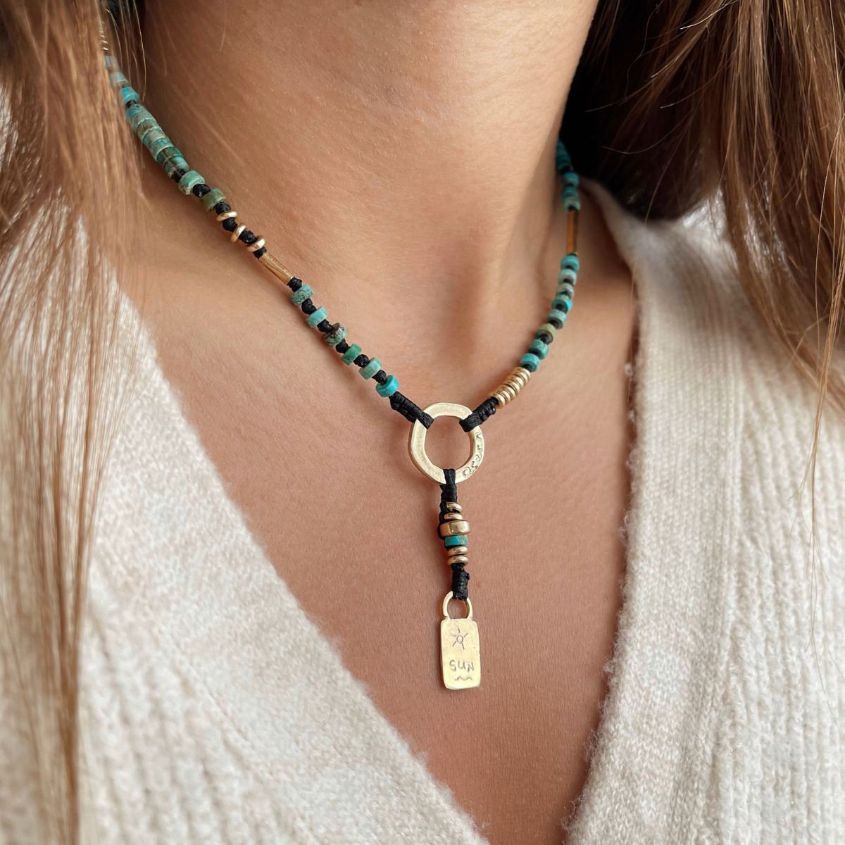 OCEAN SUN Gems Necklace