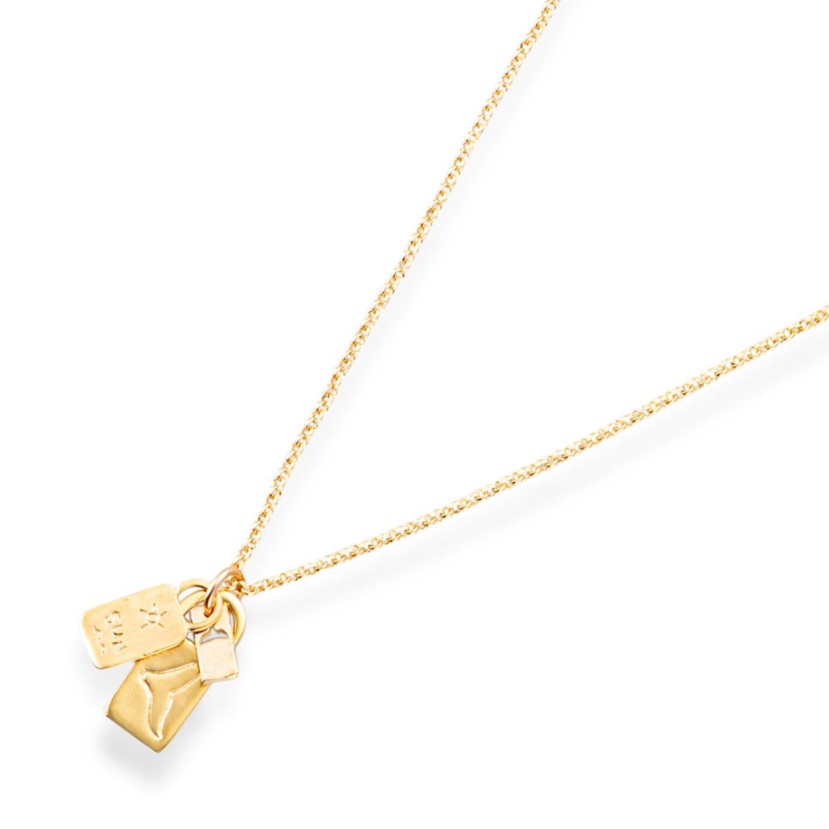 3 Pendants SINCE necklace