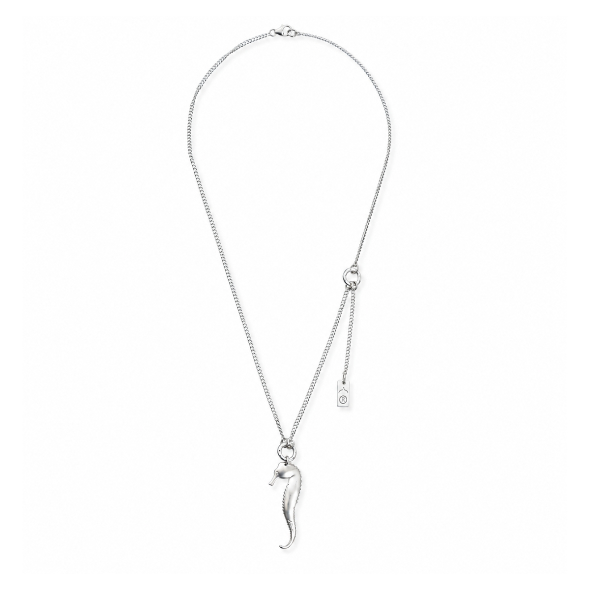 Seh Horse + Amen Silver Necklace