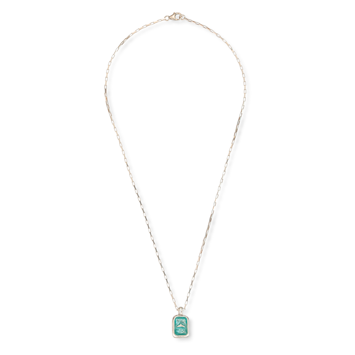 Rectangle whale form Laguna Necklace