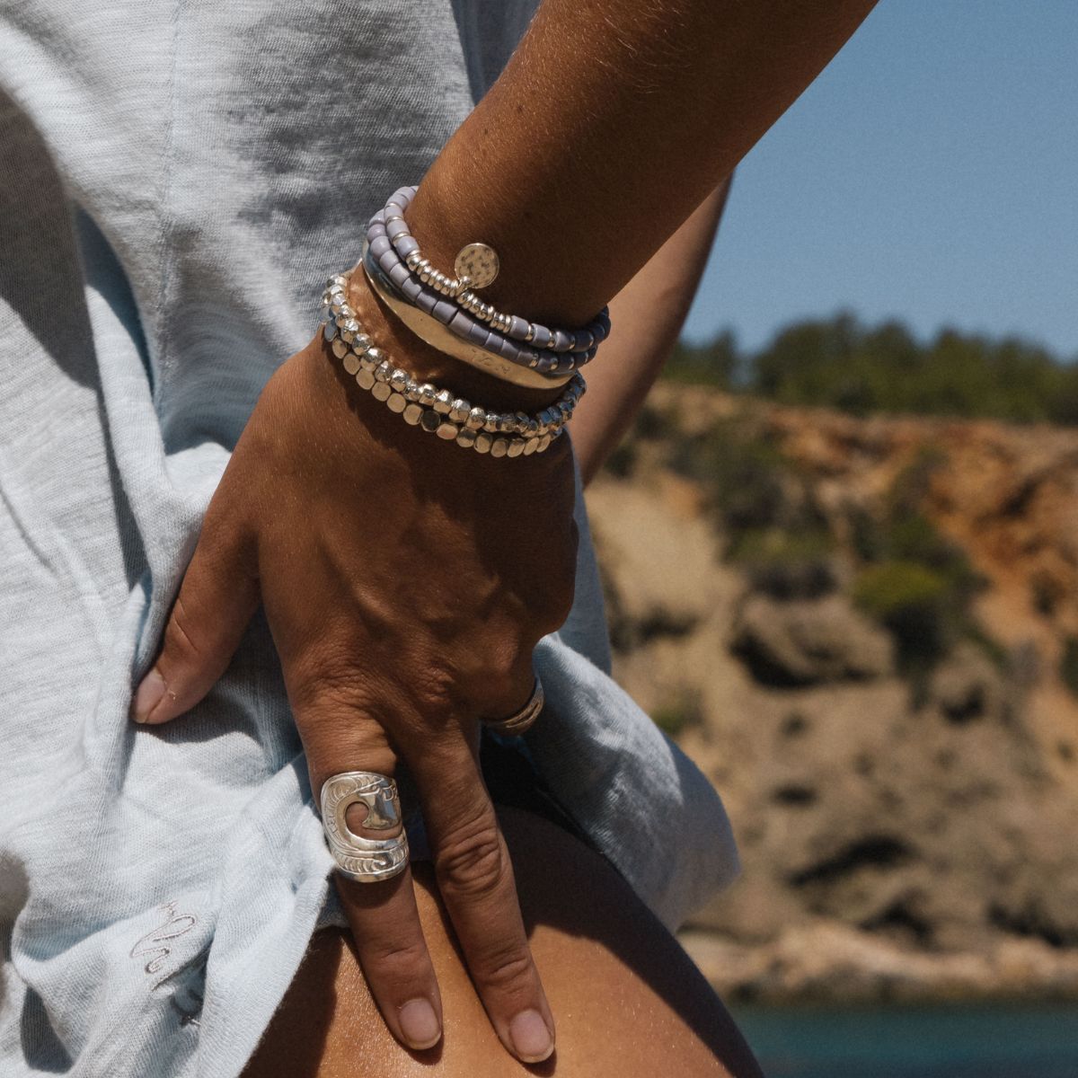 BLUE SKY Pendant Bracelet
