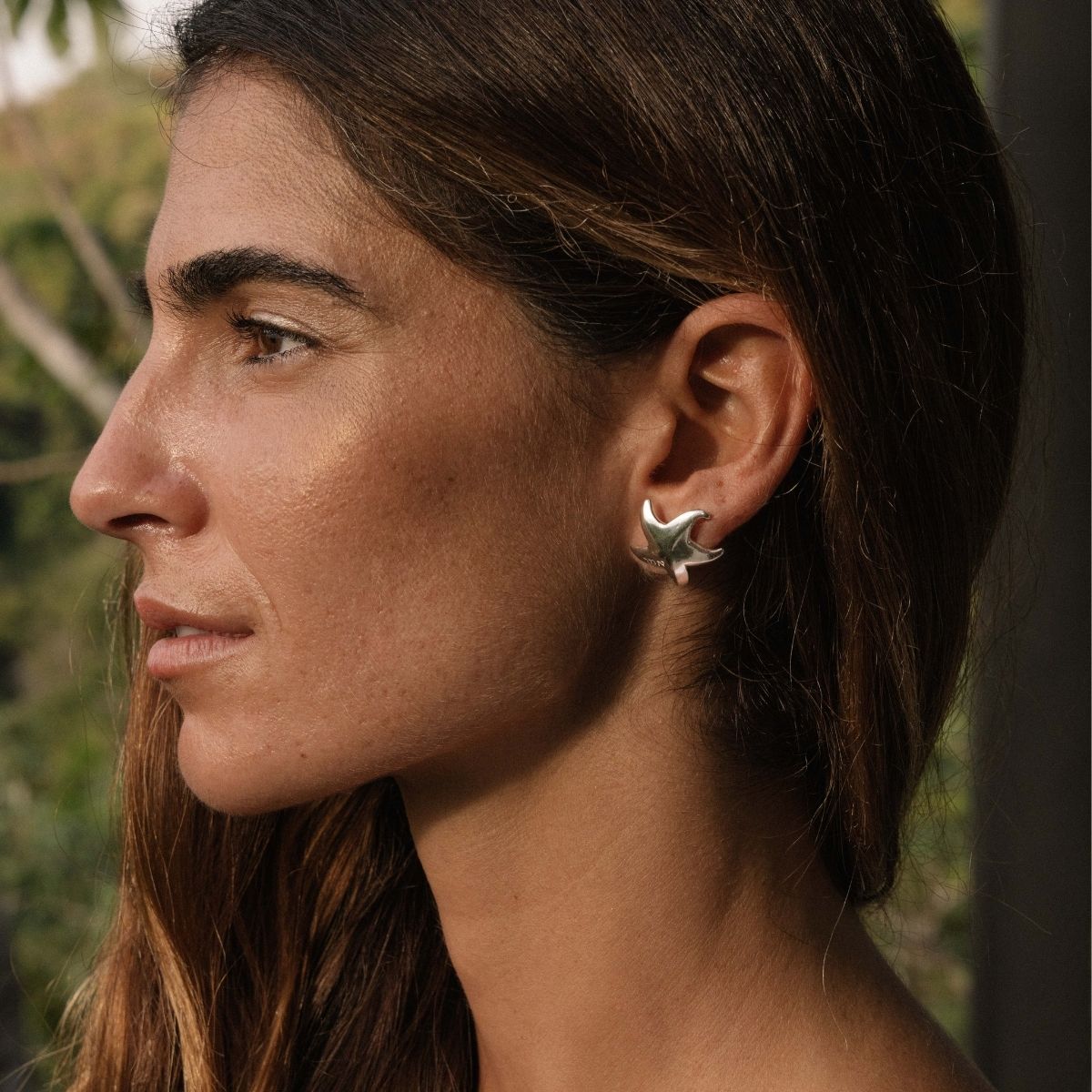 Chunky sea star earring