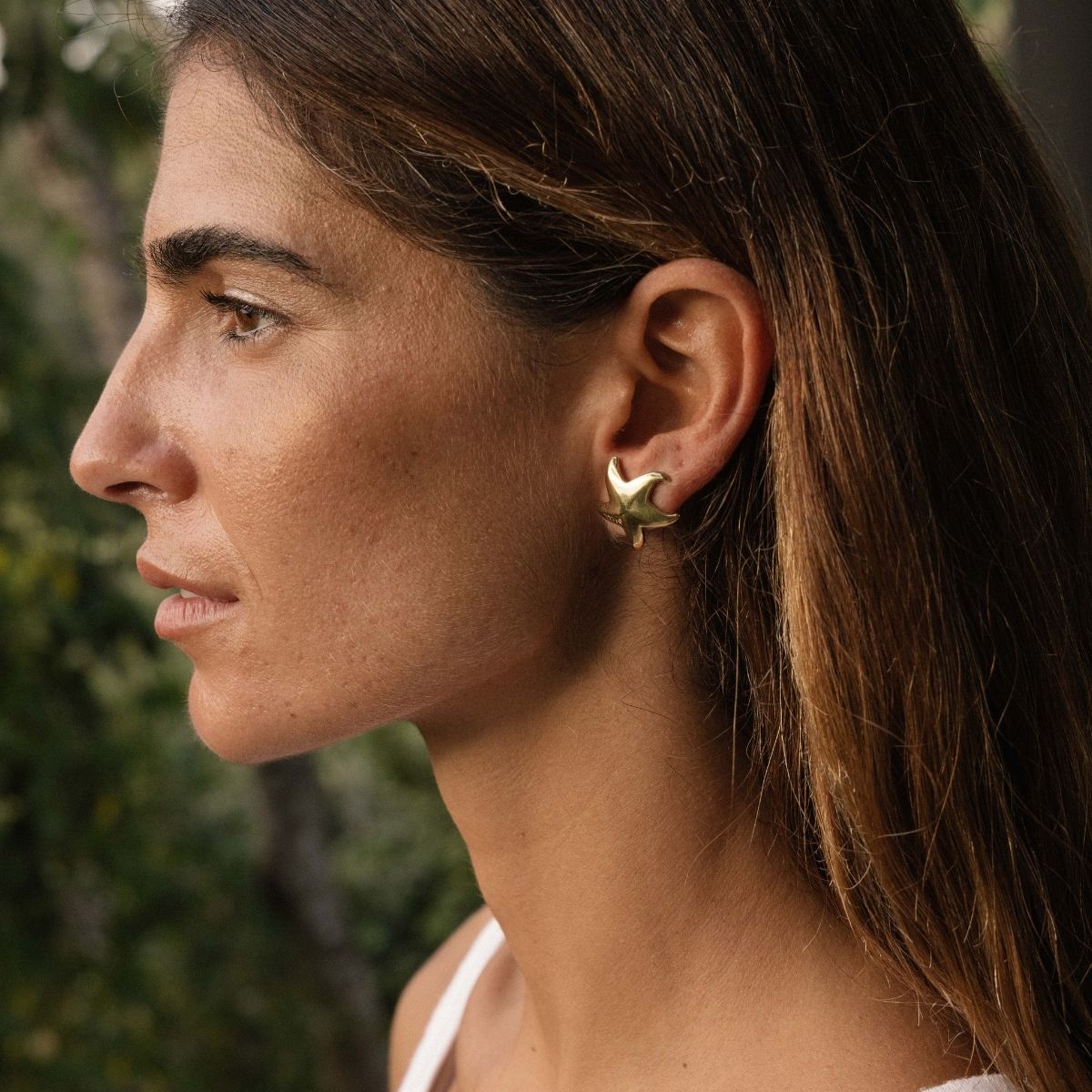 Chunky sea star earring