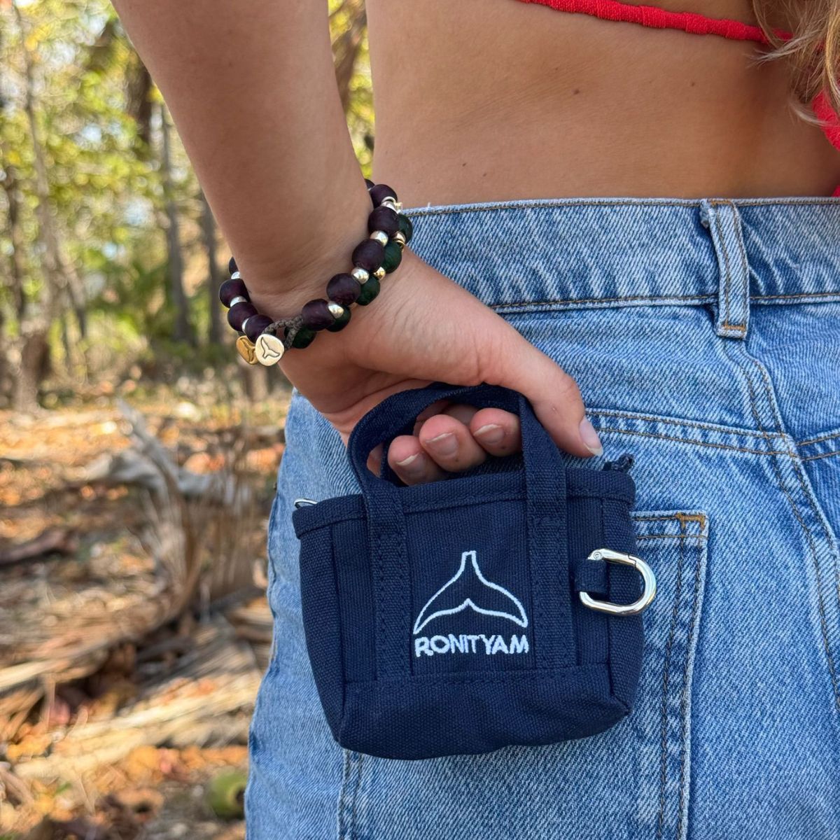 My tiny blue bag